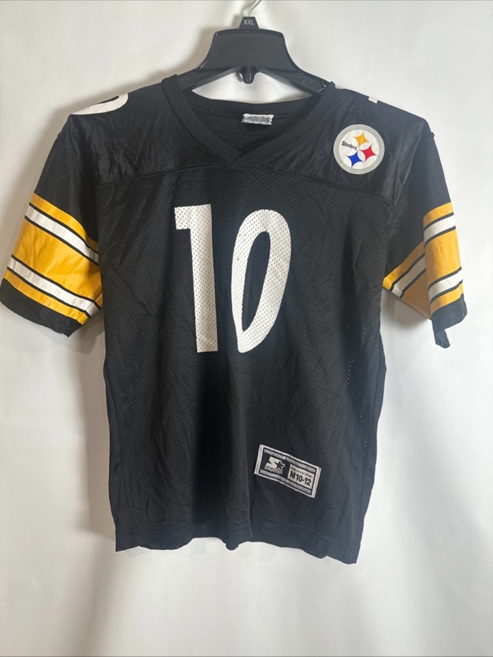 Pittsburgh Steelers Kids' Black & Gold Football Jersey Number 10 Cordell Stewart